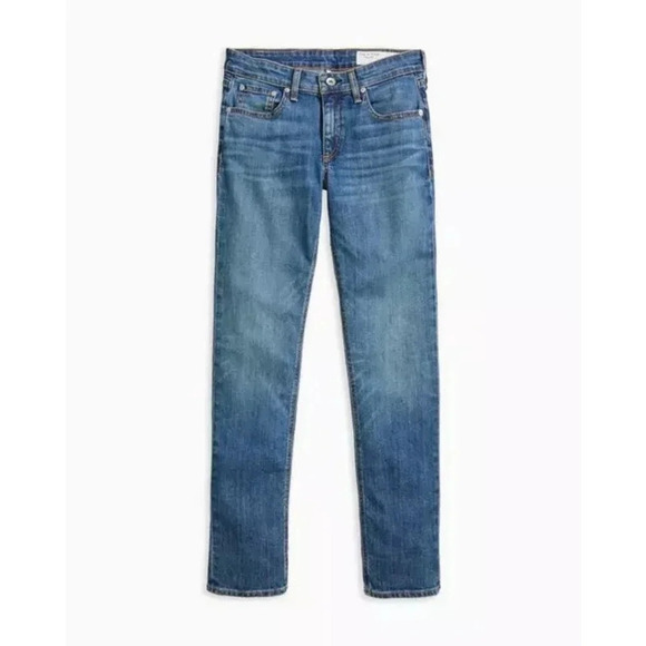NWOT $225 Rag & Bone Dre Low-Rise Boyfriend Slim Fit Dark Indigo Jean